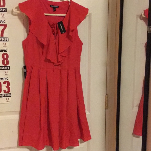 Express Red Dress - Picture 2 of 3